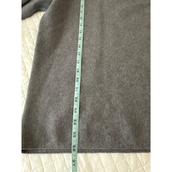 Alison Sheri Womens Colorblock Turtleneck Sweater S Gray & White Viscose Blend - Picture 14 of 15